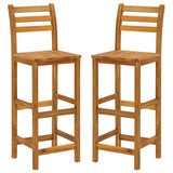 Garden Bar Set Natural Wood Solid Acacia Wood Compact Footrest 3115998