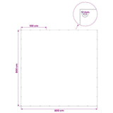 Tarpaulin with Eyelets Light Grey 8 x 8 m 180 gsm PE 42039316