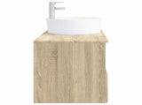 Bathroom Furniture Set 2 pcs Sonoma Oak Engineered Wood 3404076