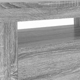 TV Cabinet with LED Lights Grey Sonoma 120x35x40 cm 815685