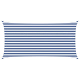 Sun Shade Sail Blue and White 6 x 3 m 100% Polyester Oxford 42031100