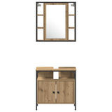 Bathroom Furniture Set 4 pcs Artisan Oak Engineered Wood 3334430
