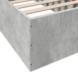 Bed Frame without Mattress Concrete Grey 75x190 cm Small Single 841989