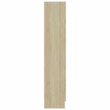 Vitrine Cabinet Sonoma Oak 82.5x30.5x150 cm Engineered Wood 802762