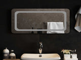 LED Bathroom Mirror Transparent 70 x 40 cm Tempered Glass 42045833