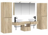 Bathroom Furniture Set 6 pcs Sonoma Oak 3407177
