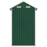 Garden Shed Green 192x152.5x237 cm Galvanised Steel 364529