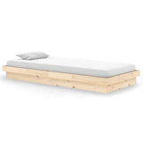 819892 Bed Frame without Mattress Solid Wood 90x200 cm