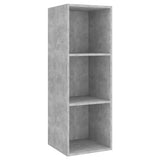 4 Piece TV Cabinet Set Concrete Grey Engineered Wood 3079821