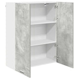 Hanging Cabinet Concrete Grey 80 x 31 x 100 cm Engineered Wood 884365