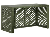 Air Conditioner Cover Olive Green 110 x 50 x 80 cm Steel 8014111