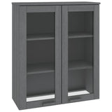 Top for Highboard HAMAR Dark Grey 85x35x100cm Solid Wood Pine 340506