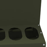 Chicken Feeder Olive Green 40 x 40 x 45 cm Cold-Rolled Steel 874679