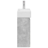 Bathroom Vanity Unit with Tap Concrete Grey 45.5 x 22.5 x 84 cm 889474