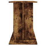 Aquarium Stand Smoked Oak 120x40x60 cm Engineered Wood 833596