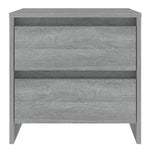 Bedside Cabinets 2 pcs Grey Sonoma 45x34.5x44.5 cm Engineered Wood 813041