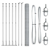 Welded Wire Fence with Concrete Base 10 x 1.4 m 3353771