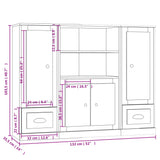 Highboards 3 pcs Sonoma Oak Engineered Wood 3185314