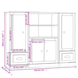 Highboards 3 pcs Sonoma Oak Engineered Wood 3185314