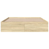 Bed Frame without Mattress Sonoma Oak 160x200 cm 3281002