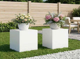 Plant Stand 2 pcs White 30 x 30 x 40 cm Steel 8012463