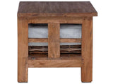 Side Table Brown 38 x 28 x 35 cm Solid Mahogany wood 42012405