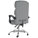 Reclining Office Chair Light Grey Fabric 349798