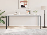 Bar Table White 200 x 100 x 105 cm Solid Pine Wood 3416328