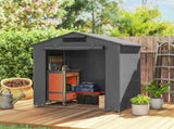 6 x 4 ft Outdoor Garden Storage Shed, Waterproof Bike Tent with Vent and Roll-Up Zipper Door T3398P554155