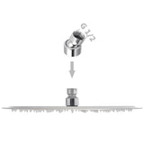 Rain Shower Head 2 pcs Stainless Steel 30 cm 275936