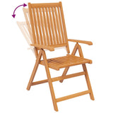 Garden Dining Set Natural Wood Solid Acacia wood Medium 3079646