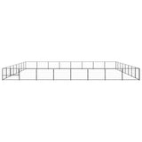 Dog Kennel Black 64 m Steel 3082187