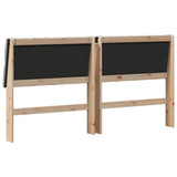 Upholstered Headboard Light Grey 180 cm Solid Pine Wood 879324