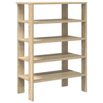 ZNTS Shoe Rack Sonoma Oak 61x32x87.5 cm Engineered Wood 859853