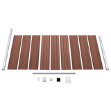 Fence Panel WPC 95x186 cm Brown 148977