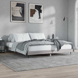 Bed Frame without Mattress Grey Sonoma 200x200 cm Engineered Wood 832219