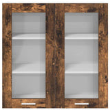 Hanging Cabinet Smoked Oak 80 x 31 x 80 cm Engineered Wood 884326