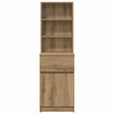 Bedside Cabinet Artisan Oak 39x35x125 cm Engineered Wood 861318