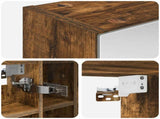 Bathroom Mirror Cabinet Smoked Oak 60 x 14.5 x 50 cm 889075