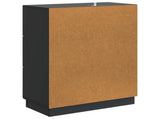 Sideboard with Drawer Black 66 x 34.5 x 87 cm Engineered Wood 895316