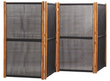 4-Panel Room Divider Black 280x180 cm 319180