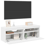TV Cabinets with LED Lights 2 pcs White 60x35x40 cm 804410
