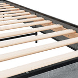Bed Frame without Mattress Grey Sonoma 90x190 cm Single 845630