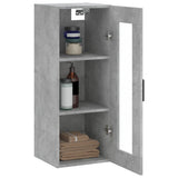 Wall Mounted Cabinet Concrete Grey 34.5x34x90 cm 828920