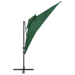 ZNTS Cantilever Garden Parasol with Double Top Green 250x250 cm 312361