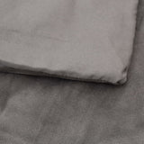 Weighted Blanket With Cover Grey Cotton, Polyester, Glass Beads 350826