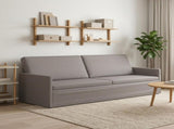 3 Seater Sofa Taupe 220 x 81 x 82 cm Fabric 42041145