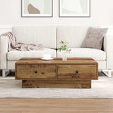 Coffee Table Old Wood 90 x 90 x 28 cm Engineered Wood 868802