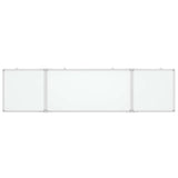 Magnetic Whiteboard Foldable 200x50x1.7 cm Aluminium 4005367