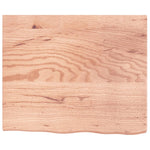 Table Top Light Brown 60x50x cm Treated Solid Wood Oak 3156348